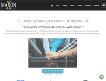 Tablet Screenshot of maxonerp.com